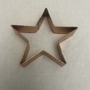 VINTAGE COPPER CHRISTMAS‎ TREE HOLIDAY COOKIE CUTTER HEAVY DUTY COOKING BAKING
